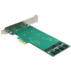 Adattatore DeLOCK 2x 67-pin M.2 Key B - 2x SATA 7-pin