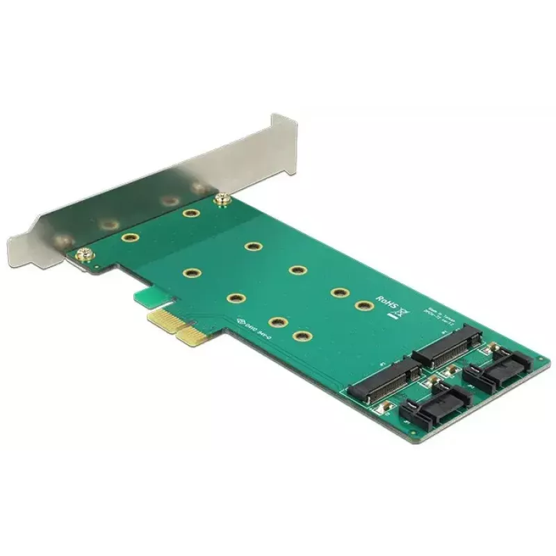 Adattatore DeLOCK 2x 67-pin M.2 Key B - 2x SATA 7-pin