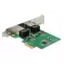 DeLOCK 89999 scheda PCI Express x1 Dual Gigabit LAN, 2x RJ45, RTL8111