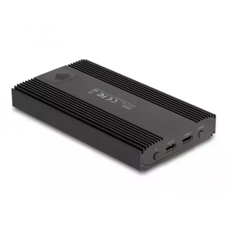 Case per SSD DeLOCK 42022 Case esterno USB 20 Gbps per 2 x SSD M.2 NVMe PCIe