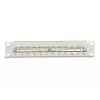 Patch panel Keystone DeLOCK 10 pollici 12 porte con scarico di trazione 1U grigio