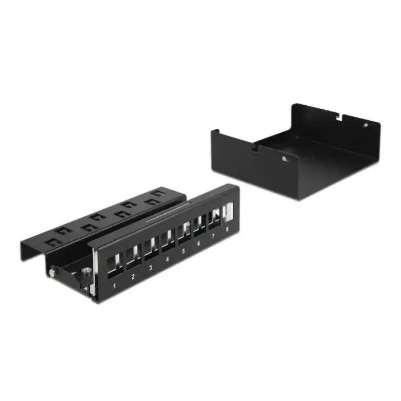 Patch panel Keystone DeLOCK 43413 8 porte nero