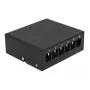 Patch panel DeLOCK Keystone 6 porte nero
