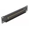 Patch panel fibra ottica DeLOCK 10 pollici 12 porte SC simplex beige 1U nero