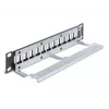 Patch panel DeLOCK 66874 1U nero metallo capacità rack 1U
