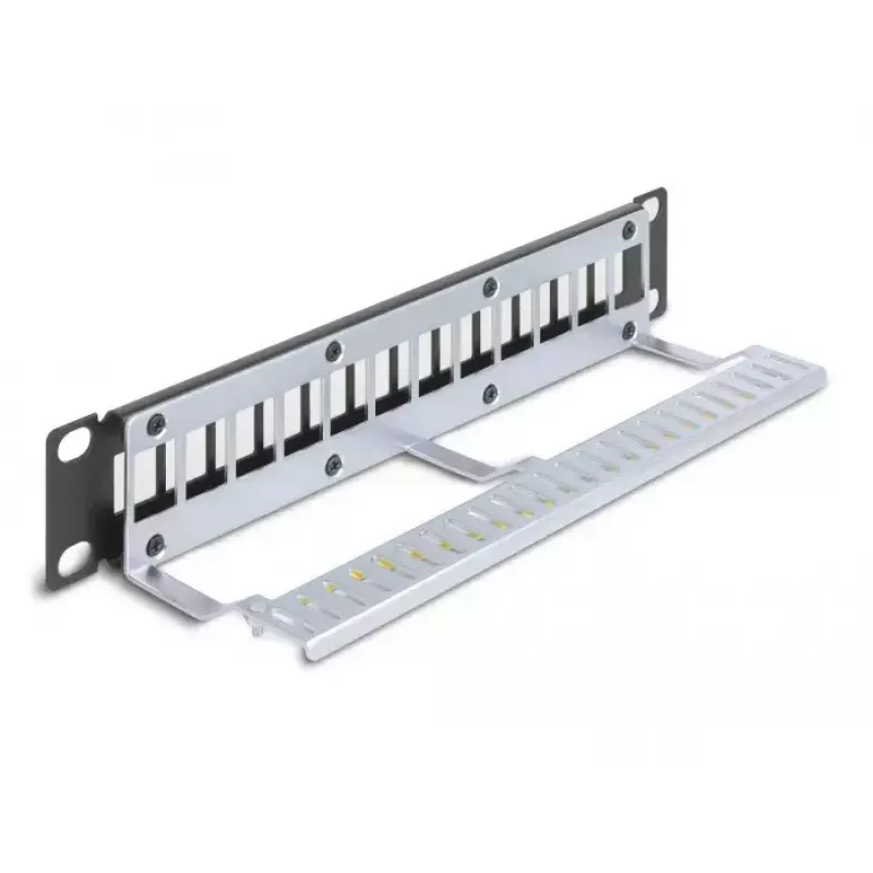 Patch panel DeLOCK 66874 1U nero metallo capacità rack 1U