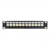 Patch panel DeLOCK 66874 1U nero metallo capacità rack 1U