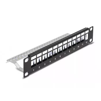 Patch panel DeLOCK 66874 1U nero metallo capacità rack 1U
