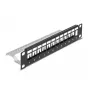 Patch panel DeLOCK 66874 1U nero metallo capacità rack 1U