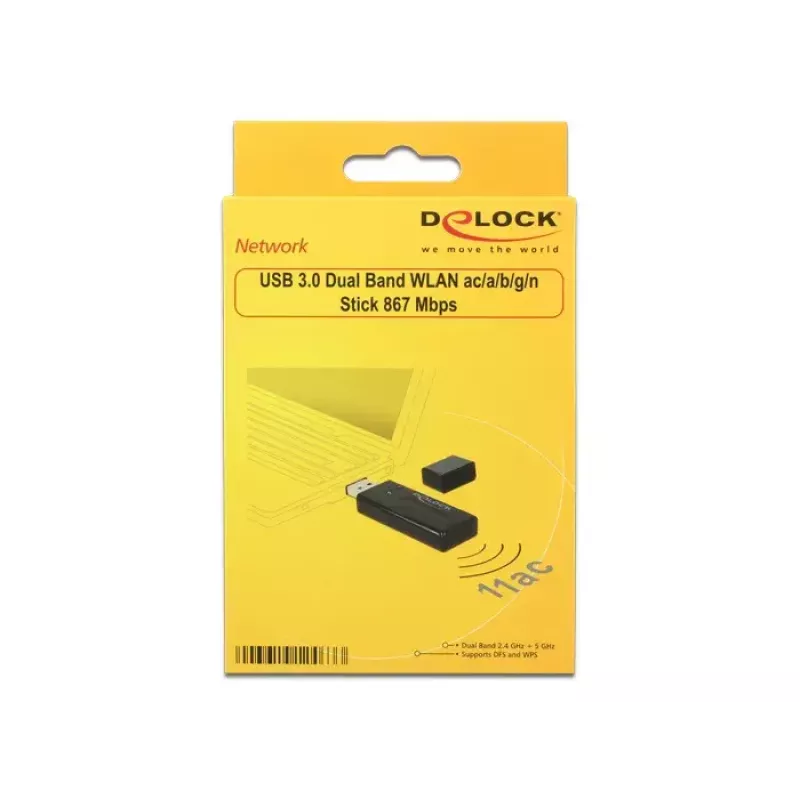 Scheda di rete DeLOCK 12463 WLAN 867 Mbit/s