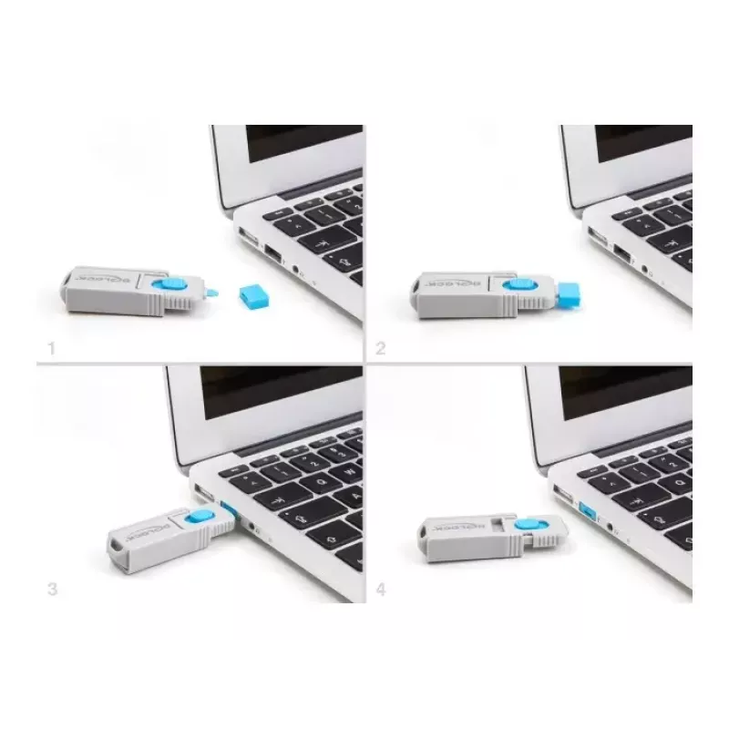 Blocco porte DeLOCK 20923 USB Type-A 5 pz. + strumento di sblocco