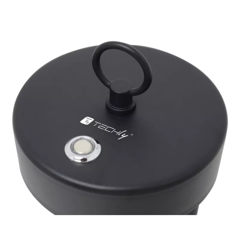 Techly I-LAMP-TABLE1 lampada da tavolo con sorgente luminosa non sostituibile 3 W LED nero
