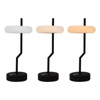 Techly I-LAMP-TABLE2 lampada da tavolo con sorgente luminosa non sostituibile 2 W LED nero, bianco