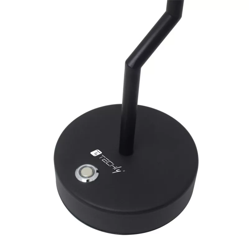 Techly I-LAMP-TABLE2 lampada da tavolo con sorgente luminosa non sostituibile 2 W LED nero, bianco