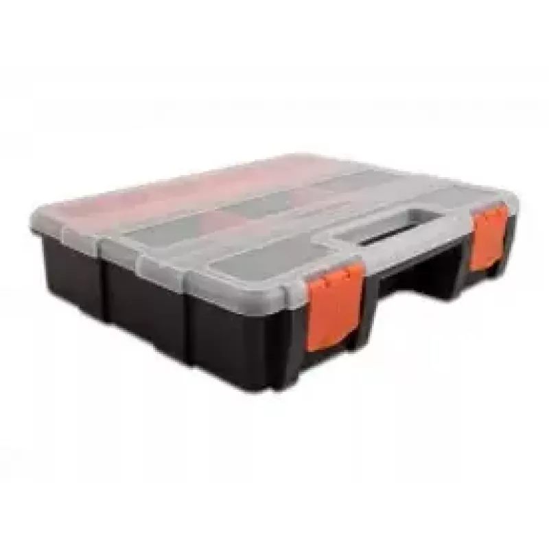 Scatola portautensili DeLOCK 18416 21 scomparti 290x220x60mm arancione nero