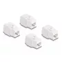 Modulo Keystone DeLOCK 86051 piatto RJ-45 bianco 4 pezzi