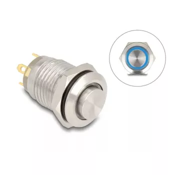 Pannello a pulsanti DeLOCK 20984 argento 230V 3A
