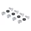 Kit di montaggio DELOCK 67281 — accessorio per rack in metallo, nero, set universale da 2 pezzi