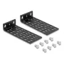 Kit di montaggio DELOCK 67281 — accessorio per rack in metallo, nero, set universale da 2 pezzi