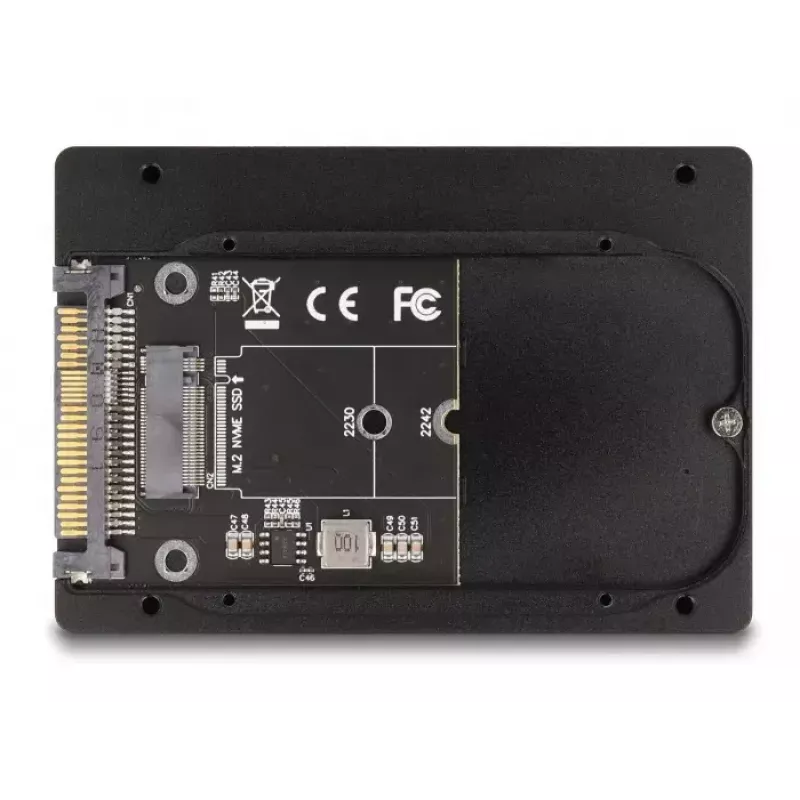 Custodia per SSD DeLOCK 63379 nero M.2 supporto per 1 unità