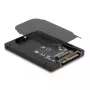 Custodia per SSD DeLOCK 63379 nero M.2 supporto per 1 unità