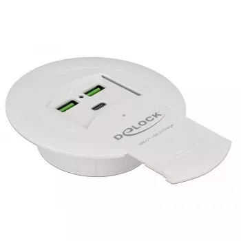 Caricabatterie DeLOCK 64065 caricabatterie per dispositivi mobili smartphone bianco
