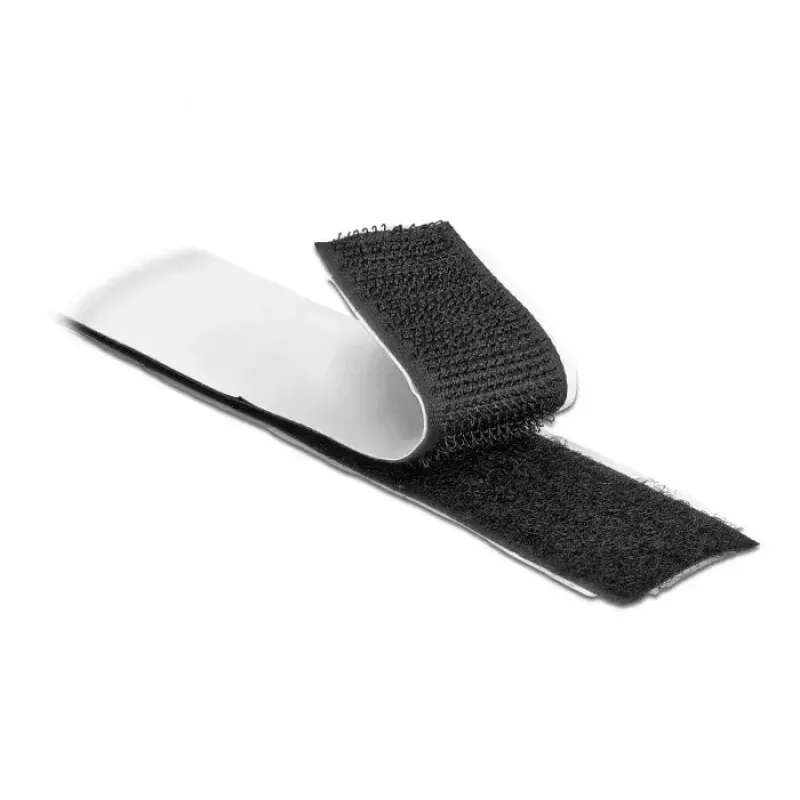 Fissaggio a velcro DeLOCK 19060 in plastica nero bianco 1 pz.