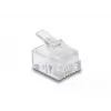 Connettore modulare RJ11 DeLOCK 100 pezzi trasparente policarbonato