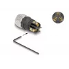 Connettore DeLOCK M8 codifica A 3 poli femmina connessione a vite