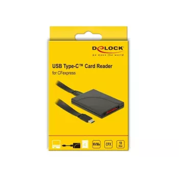 Lettore di schede DeLOCK 91749 USB 3.1 Gen 2 Type-C nero