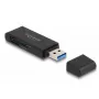 Lettore di schede DeLOCK 91002 USB nero MicroSD SD SDHC SDXC 5000 Mbit/s