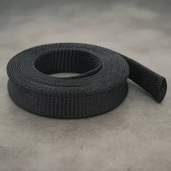 Guaina intrecciata DeLOCK 18904 10 m x 25 mm nero