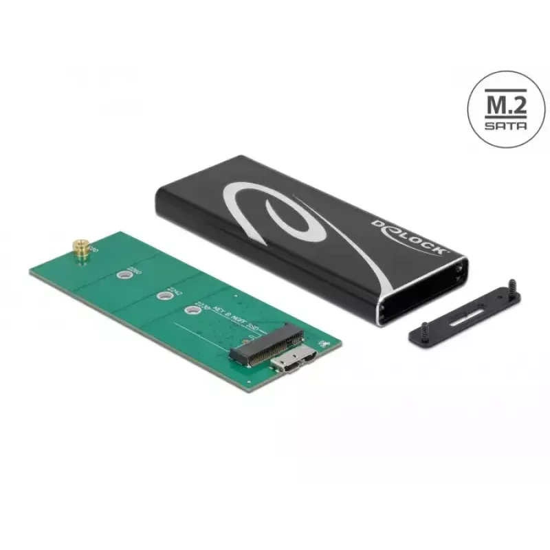 Case per SSD DeLOCK 42007 nero M.2