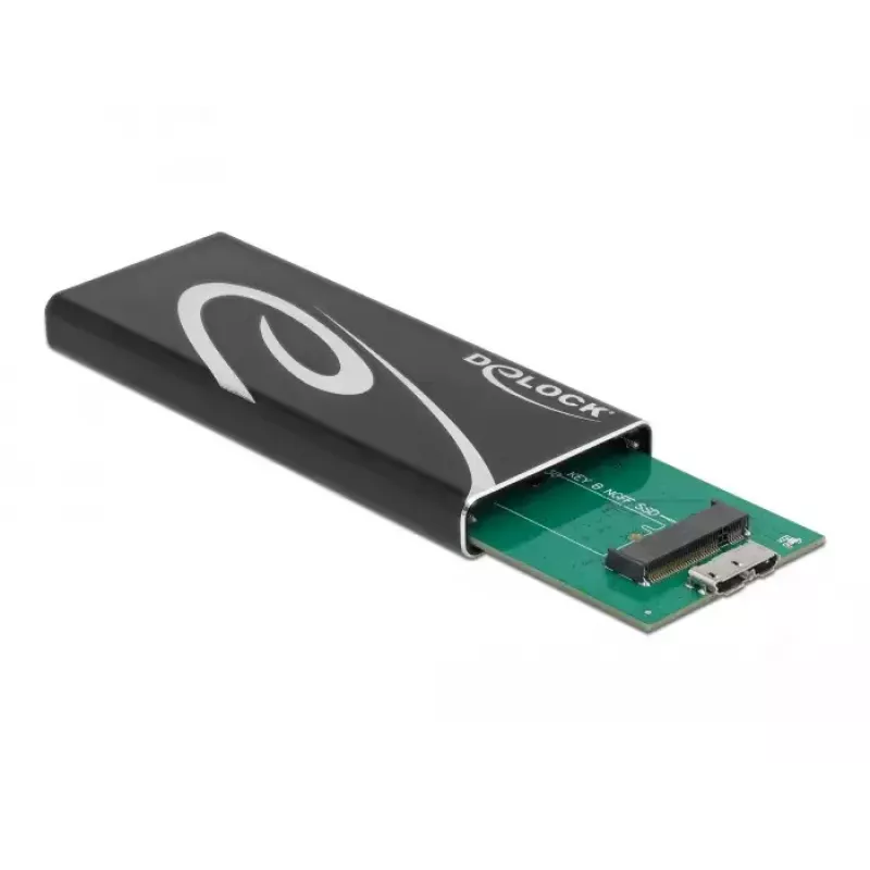 Case per SSD DeLOCK 42007 nero M.2