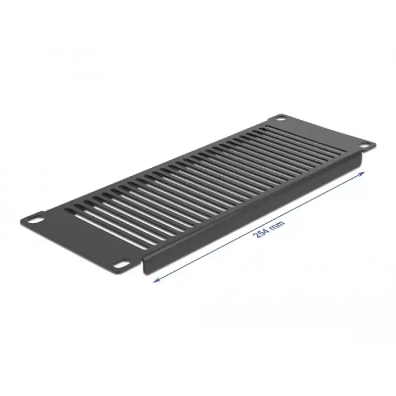 Pannello di ventilazione DeLOCK pannello per armadio di rete 10 pollici verticale 2U nero