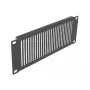 Pannello di ventilazione DeLOCK pannello per armadio di rete 10 pollici verticale 2U nero