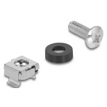 Viti e dadi DeLOCK 42432 M6 100 pezzi plastica acciaio