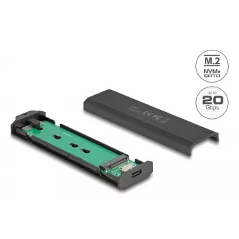 Case per SSD DeLOCK 42031 nero M.2 PCIe SATA 20 Gbit/s