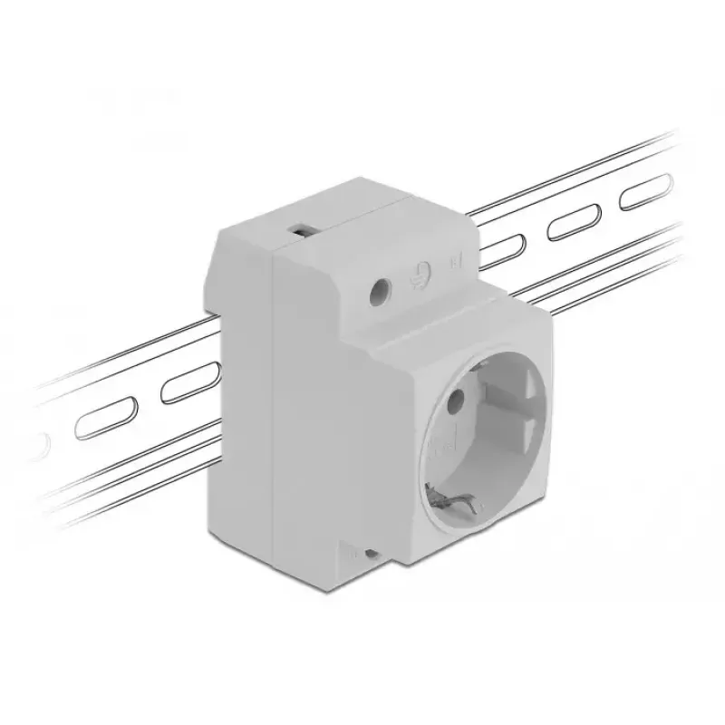 Presa CEE 7/3 DeLOCK 11472 grigio