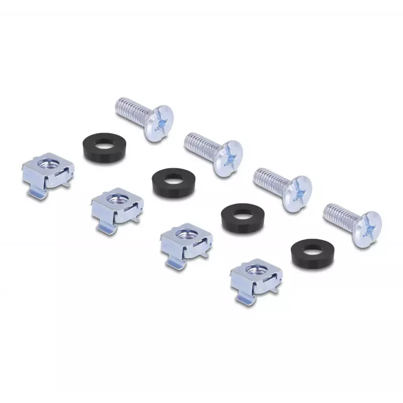 Kit di montaggio DeLOCK 66236 universale per armadio rack 2 pz. argento metallo