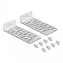 Kit di montaggio DeLOCK 66236 universale per armadio rack 2 pz. argento metallo