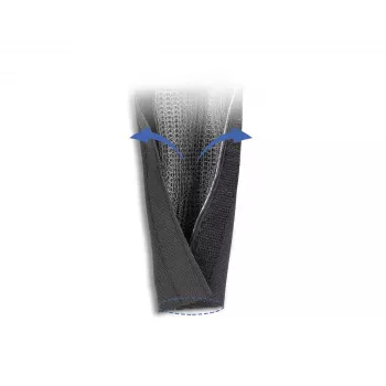 Treccia di schermatura EMI DeLOCK 1 m x 30 mm nero