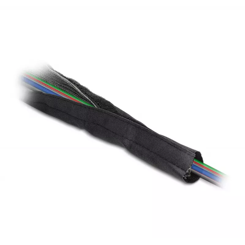 Treccia di schermatura EMI DeLOCK 1 m x 30 mm nero