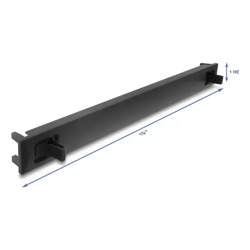 Pannello cieco per rack DELOCK 67208, plastica ABS, nero, 1U