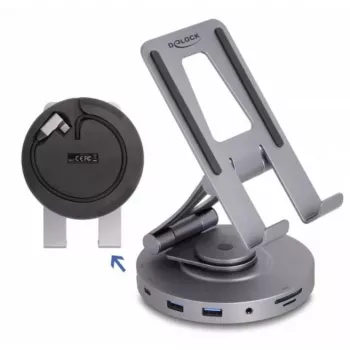 Docking station per tablet e laptop DeLOCK 4K HDMI hub USB SD Micro SD PD 3.0