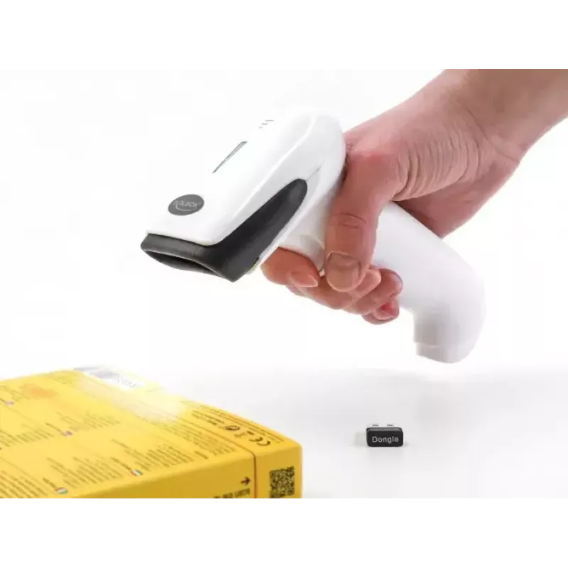 Lettore di codici a barre portatile DeLOCK 90587 1D 2D wireless Bluetooth USB bianco