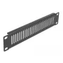 Pannello cieco ventilato DeLOCK armadio di rete 10 pollici pannello verticale 1U nero