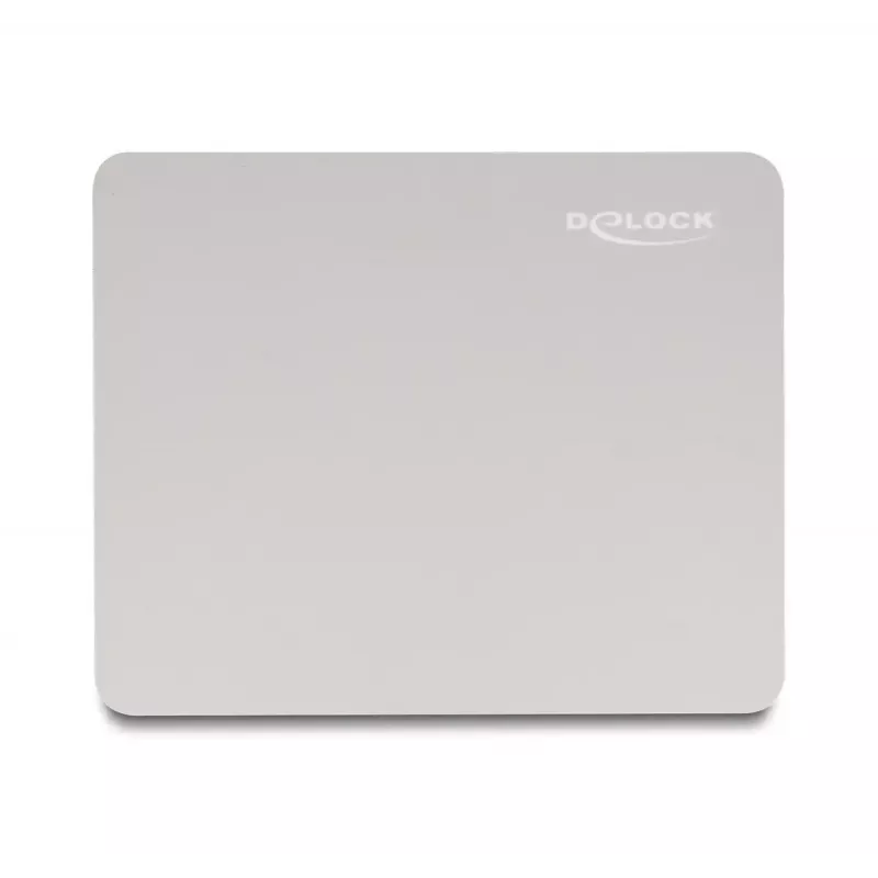 DELOCK 12147 Tappetino per mouse grigio 180x220 mm gomma antiscivolo