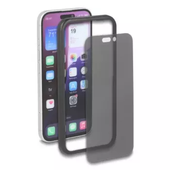 Protezione display/retro in vetro temperato privacy per Apple iPhone 16 — DELOCK 81281, antishock e antigraffio, nero/trasparente, 1 pezzo