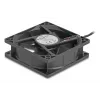 Ventola per case PC DELOCK 67296 — 80 mm, cuscinetto a sfere, 0,97 m³/h, nero